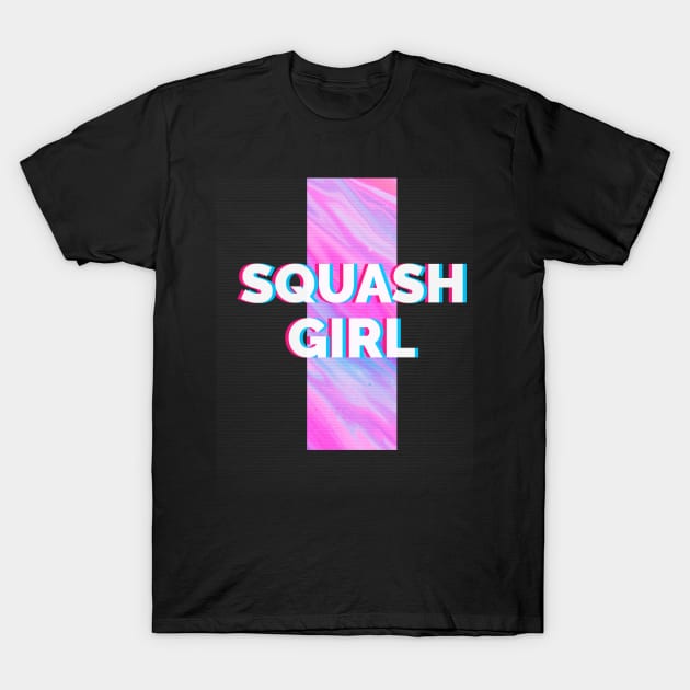 Squash girl squash player T-Shirt by G-DesignerXxX